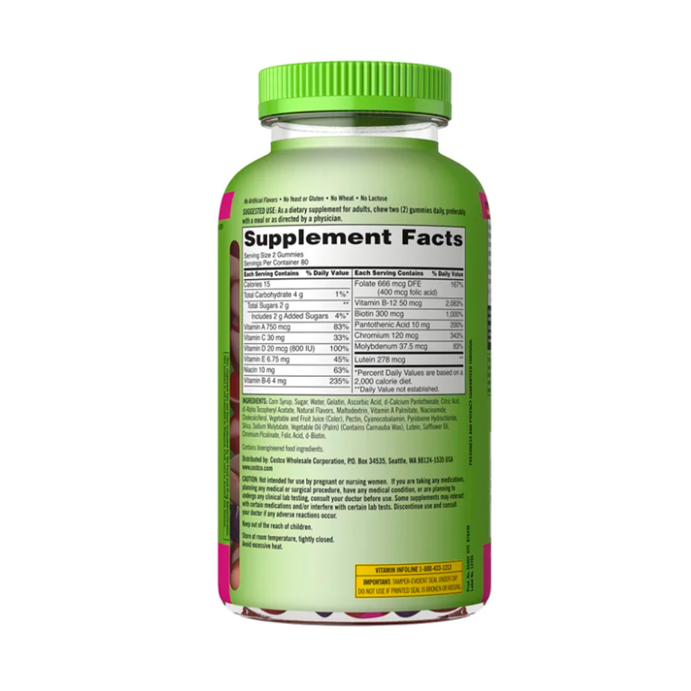 Multivitaminas Kirkland Signature para Adultos, 160 gomitas - Imagen 2