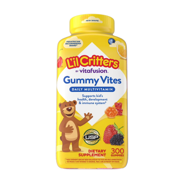Multivitamina L'il Critters Gummy Vites, 300 gomitas Para Niños