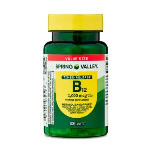 Spring Valley Suplemento de Vitamina B12 de 1000 mcg, 300 Tabletas
