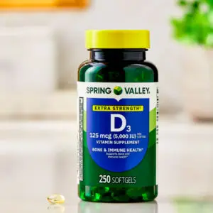 Spring Valley  Vitamina D3 de Fuerza Extra, 125 mcg (5000 IU), 250 tabletas