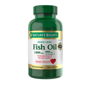 Vitamina Aceite de pescado Nature's Bounty 1400 mg, 130 cápsulas