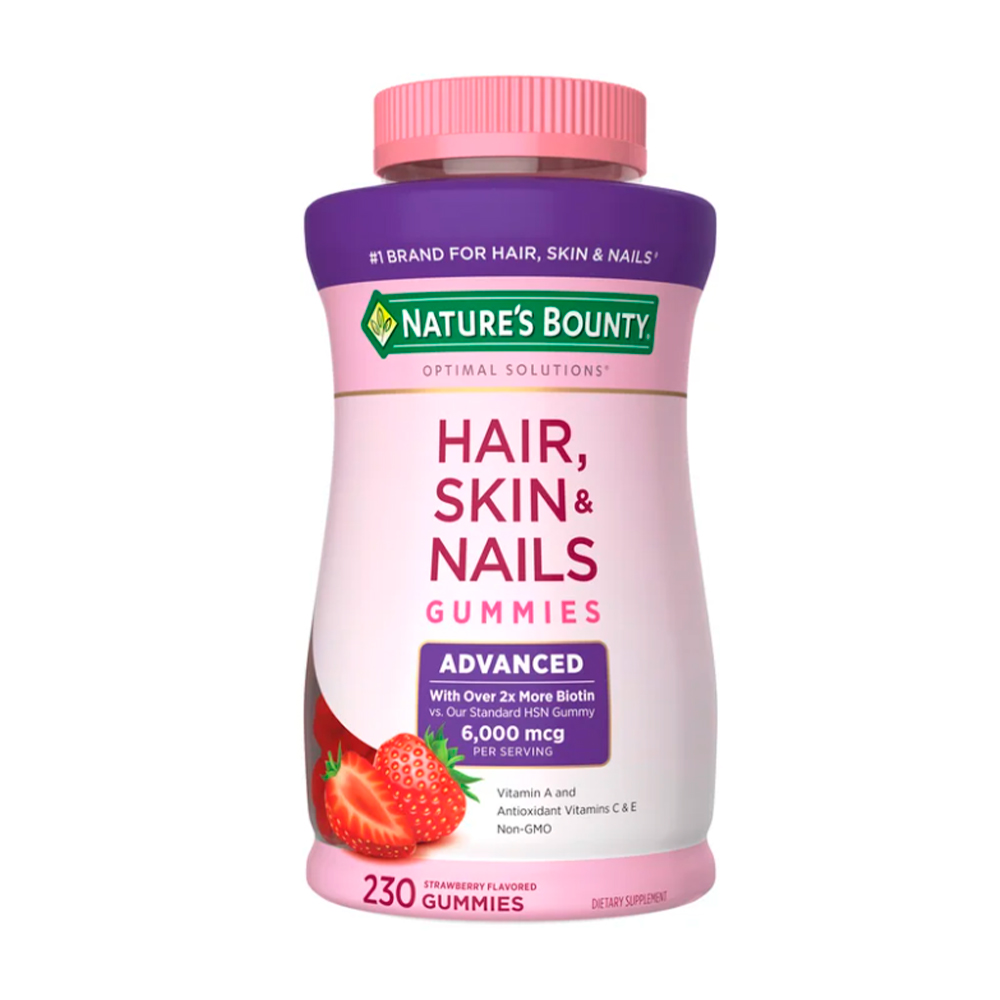 Vitamina Nature's Bounty Cabello, Piel y Uñas Avanzado, 230 Gomitas