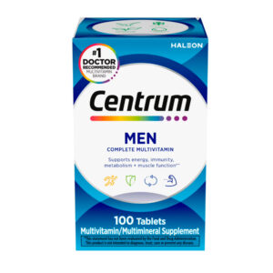 Centrum Multivitamina para Hombre con Vitaminas B, C, D3 y E, 100 tabletas