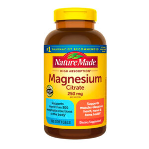 Citrato de magnesio Nature Made 250 mg, 180 cápsulas