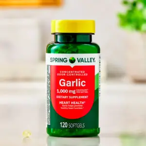 Spring Valley Cápsulas de Ajo con Control de Olor para la Salud Del Corazón, 1000 mg, 120 Capsulas