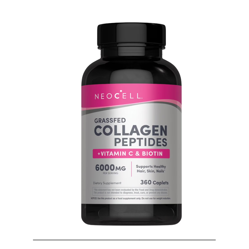 NeoCell Péptidos de Colágeno + Vitamina C y Biotina en Cápsulas, 360