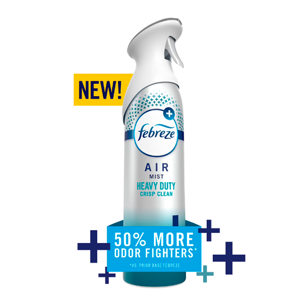 Febreze Spray Ambientador en Niebla, Frescura y Limpieza de Alta Resistencia
