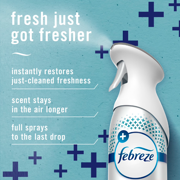 Febreze Spray Ambientador en Niebla, Frescura y Limpieza de Alta Resistencia - Imagen 2