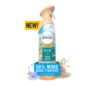 Febreze Air Mist Luxe Brisa Cálida Del Océano Ambientador en Spray, 8.1 oz