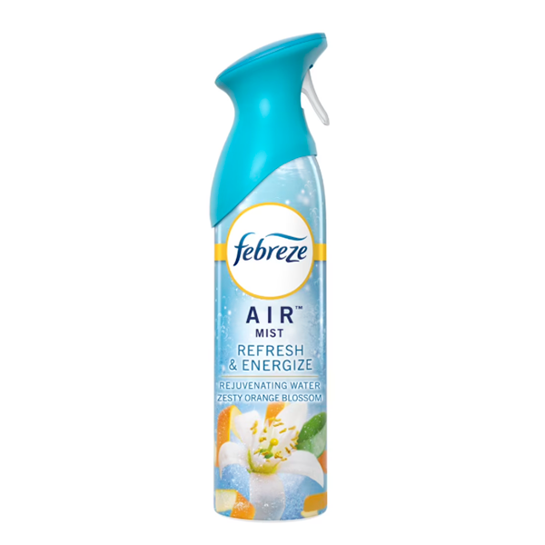 Febreze Spray Ambientador, Spray para Habitaciones contra Olores, Refresca y Energiza, 8.8oz