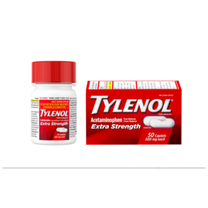 Tylenol Extra Fuerte Analgésico con Acetaminofén, Cápsulas de 500 Mg, 50 Tabletas