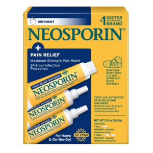 Ungüento antibiótico tópico de doble acción Neosporin + Máxima Potencia para el Alivio del Dolor, 2 onzas