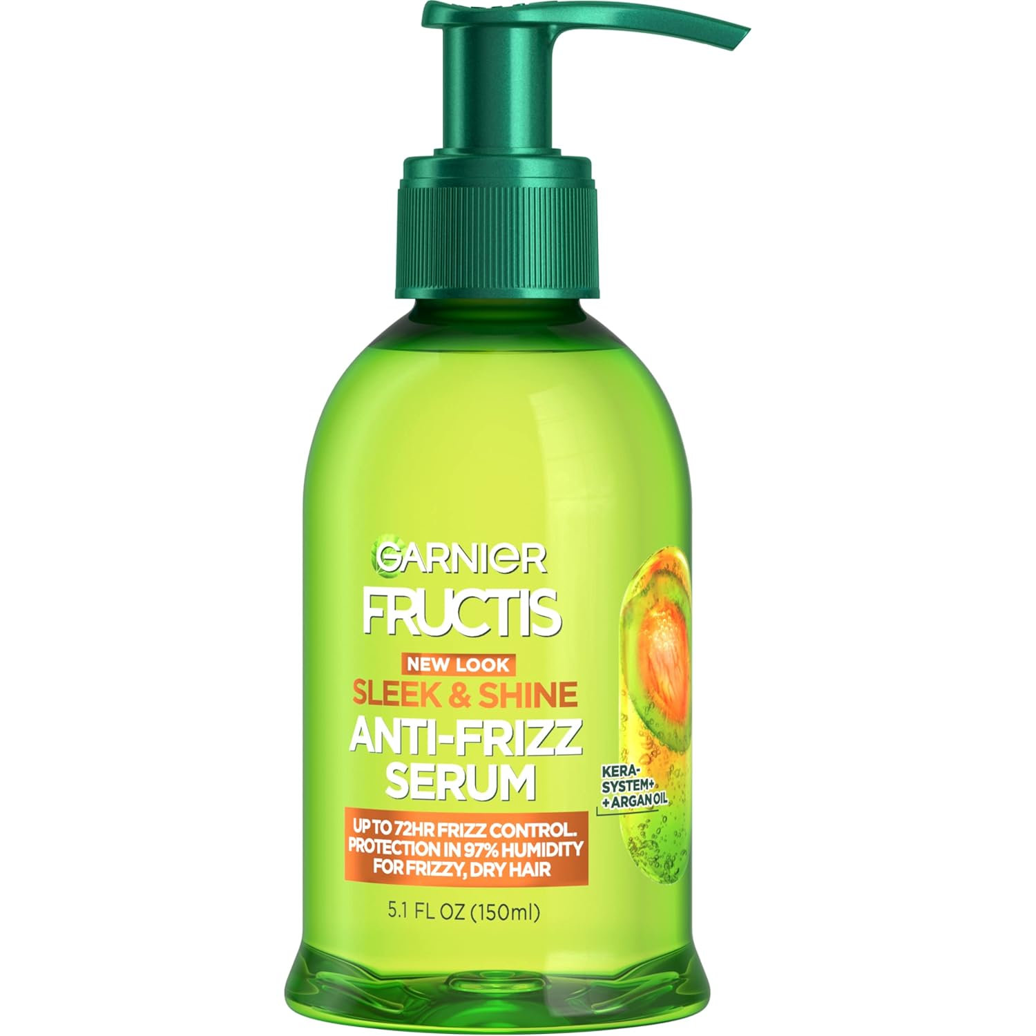 Garnier Fructis Suero para el Cabello Control Del Frizz con Aceite de Argán Kera System, Todo Tipo de Cabello.