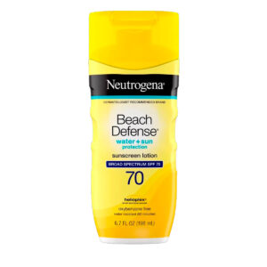 Neutrogena Beach Defense SPF 70 Loción de Protector Solar Corporal, Esenciales de Playa Cuidado Solar