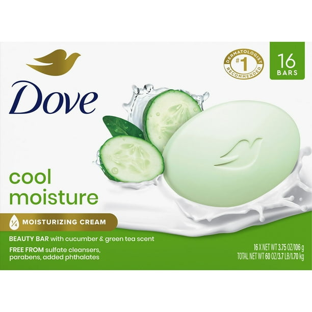 Dove Go Fresh Beauty Bar, Cool Moisture - Imagen 2