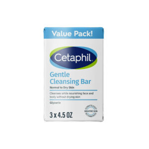 Cetaphil Limpiador Facial Suave y Barra de Gel de Baño para Piel Seca a Normal y Sensible, Paquete Económico