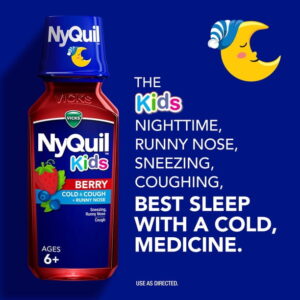 NyQuil Kids' Cold & Cough Liquid, Berry