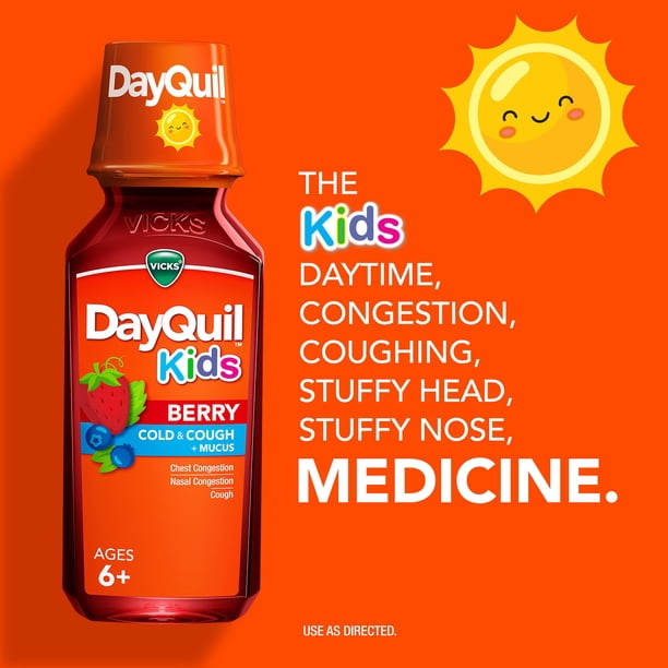 Vicks DayQuil Cold & Cough Liquid, Berry