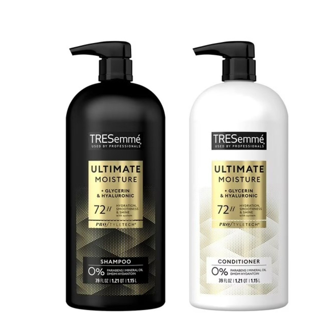 TRESemmé Ultimate Moisture Shampoo and Conditioner.